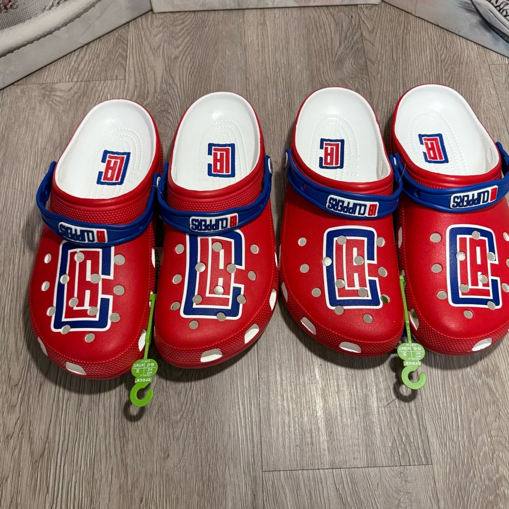 New Crocs NBA LA Clippers Classic Clogs Sizes 9, 11, 12, 13 US Men - Picture 2 of 10